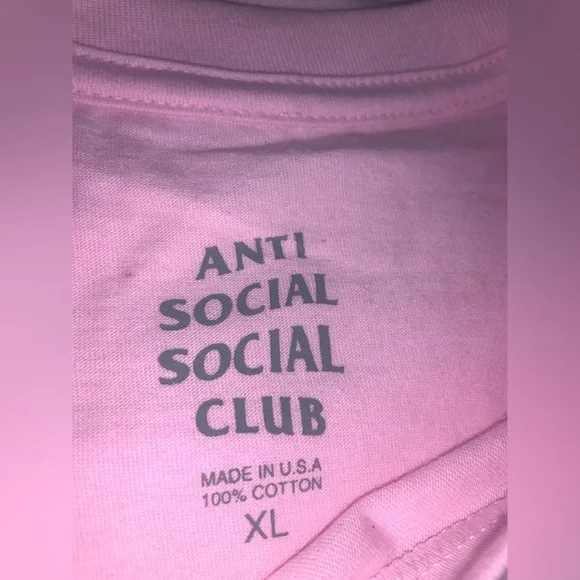 Anti Social Social Club Tee Shortsleeve XL Unisex NWOT - Picture 5 of 8